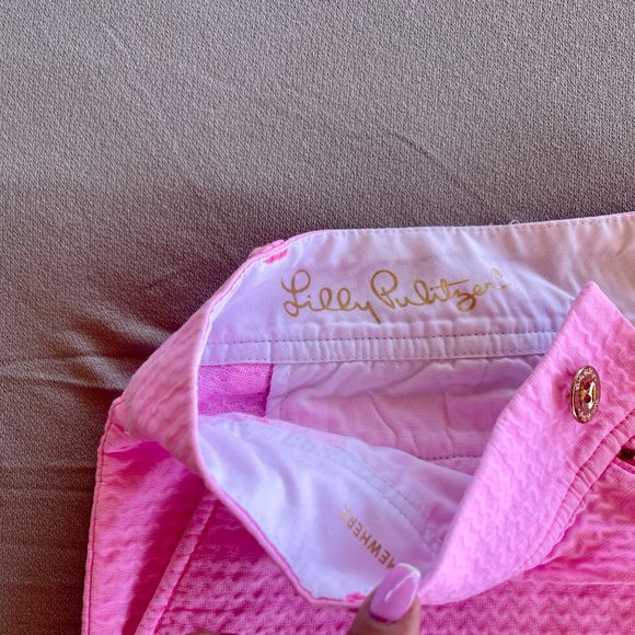 Lilly Pulitzer. Callahan shorts size 6. Color Pink - Picture 6 of 11